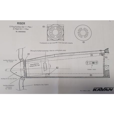 Elektromos átalakító fa készlet 36 mm átmérőjű motorhoz - SIG
