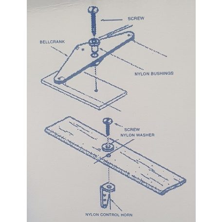 Bellcrank nylon 56 mm - 1 pc