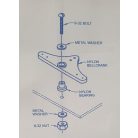 Bellcrank Nylon 76mm - 1 pc