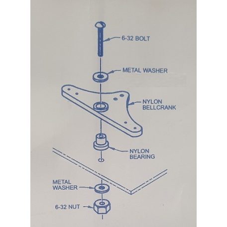Bellcrank Nylon 76mm - 1 pc