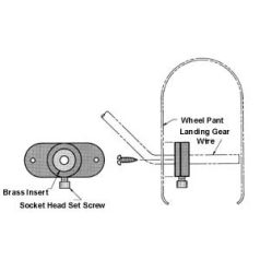 Kerék pant rögzítők, tengely d: 3,2 - 6,3mm - 2x