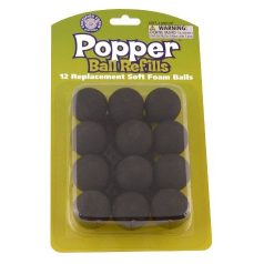 Popper Replacement Balls (Black) - 12 pcs