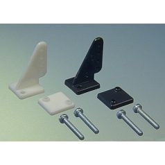 Control horn - black or white - 20 mm, hole 1,3 mm - 2x