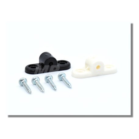 Orrfutómű rögzitő nylon fekete d: 6,0 mm - 2x - MPJET