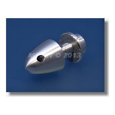 Prop adapter + spinner 4mm shaft / 6mm prop / M6 nut - MPJET