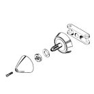 Orrkúp hátrah. szett Ø 30mm + tengely adapter Ø ... mm MPJET