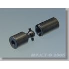 Steel Kardan U-Joint Shaft Adapter ø 5,0 <-> ø 5,0 mm - MP-Jet