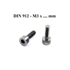   Hex. socket head cap screw M3 x 16 mm - 10 pcs - stainless din 912