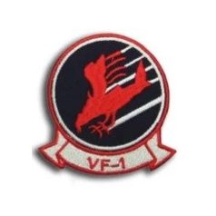 Embroidered Iron-on Patch "VF-1"