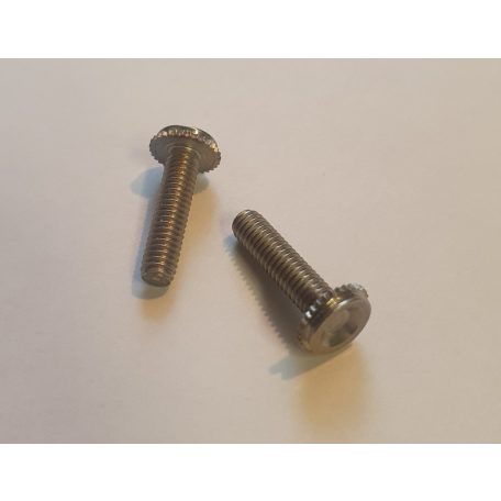 Recézett csavar M4 x 17 mm, rozsdamentes acél - 10 db