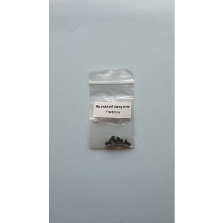 Deck screw 3 x 6 mm - flat headed allen screw - 5x