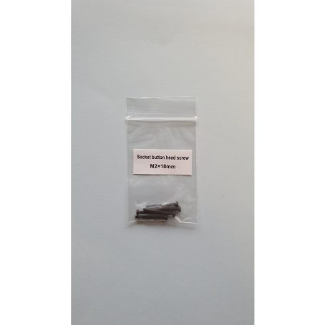 Műszercsavar M2 x 18 mm - domborúfejű imbusz csavar - 5x