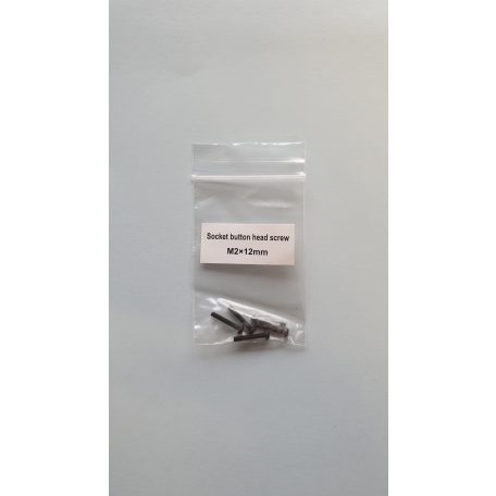 Műszercsavar M2 x 12 mm - domborúfejű imbusz csavar - 5x