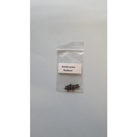 Műszercsavar M2 x 8 mm - imbusz csavar - 5x