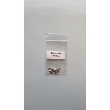 Műszercsavar M2 x 8 mm - imbusz csavar - 5x