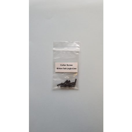 Műszercsavar M2 x 8 mm - domborúfejű kereszthornyú csavar - 10x