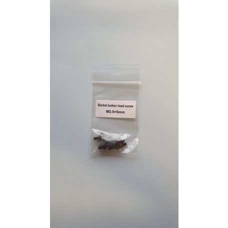 Machine screw M2.5 x 5 mm - pan headed allen screw - 15x