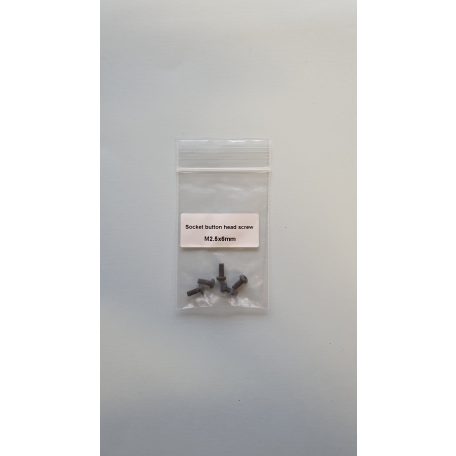 Machine screw M2.5 x 6 mm - pan headed allen screw - 5x