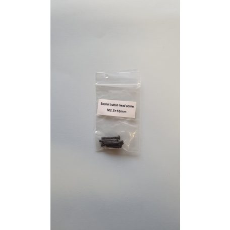 Műszercsavar M2.5 x 16 mm - domborúfejű imbusz csavar - 5x