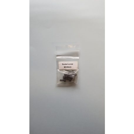 Machine screw M3 x 8 mm - allen screw - 10x