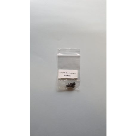 Műszercsavar M3 x 5 mm - domborúfejű imbusz csavar - 5x