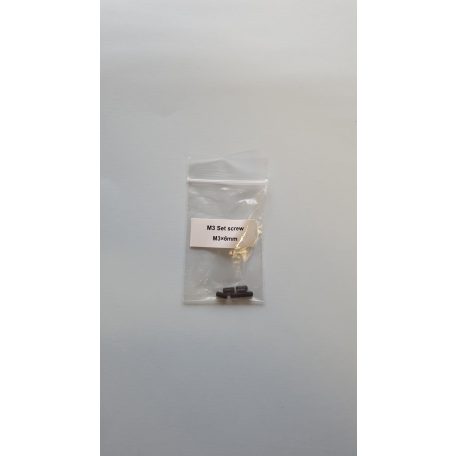 Műszercsavar M3 x 6 mm - hernyócsavar - 5x