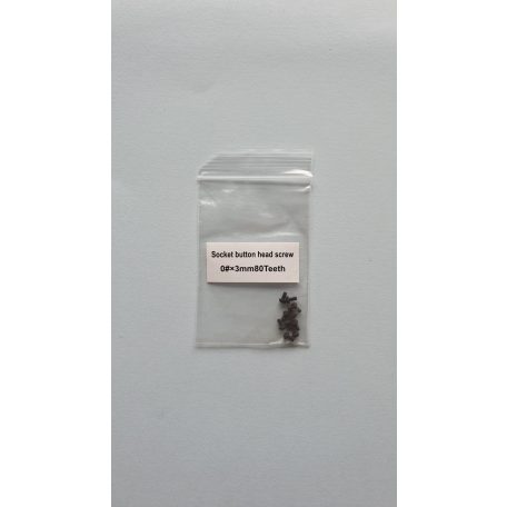 Műszercsavar 3 mm - domborúfejű imbusz csavar - 10x