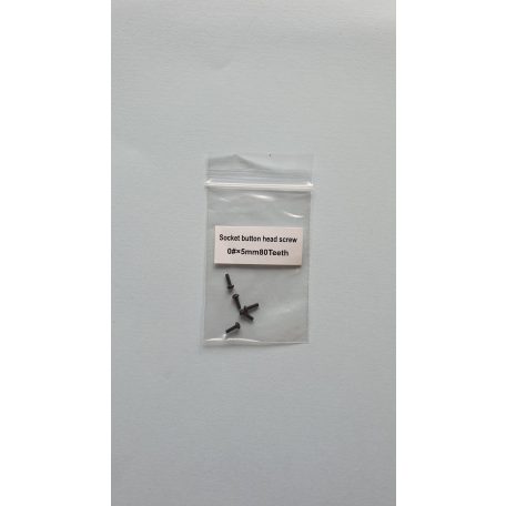 Műszercsavar 5 mm - domborúfejű imbusz csavar - 5x