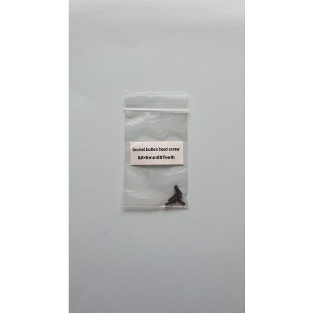 Műszercsavar 6 mm - domborúfejű imbusz csavar - 5x