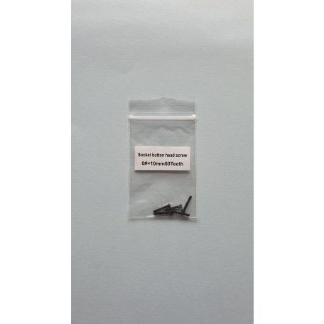 Műszercsavar 10 mm - domborúfejű imbusz csavar - 5x