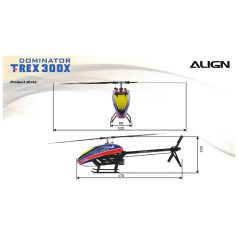 T-Rex 300 Alkatrézek